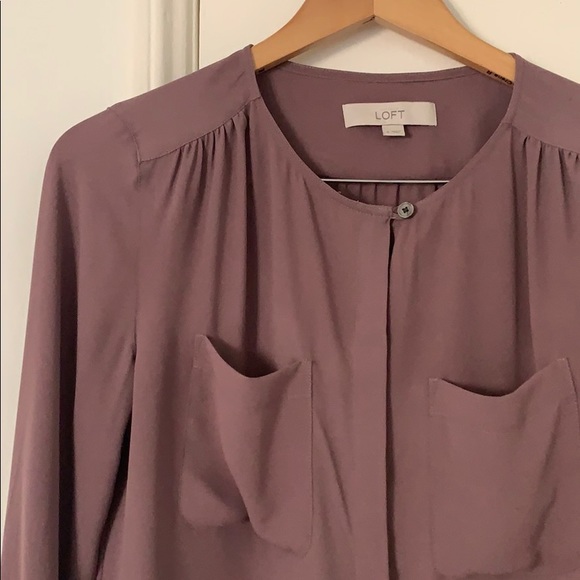 Blush Ann Taylor Loft Blouse - Picture 2 of 3